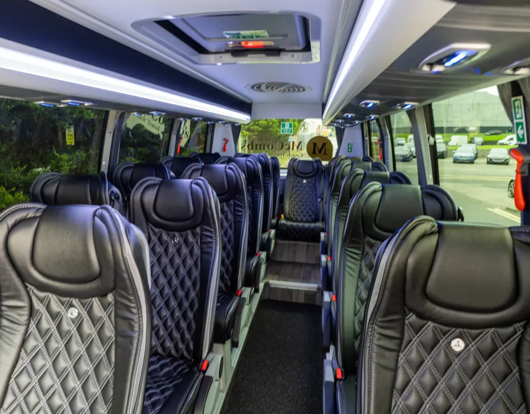 Coach interior leather seats
